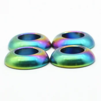 

Ti Screw Washer M6 O Ring Female and Male Titanium Gasket for bb5 bb7 Brake Titanium screw washers Ti fastener 4 pcs