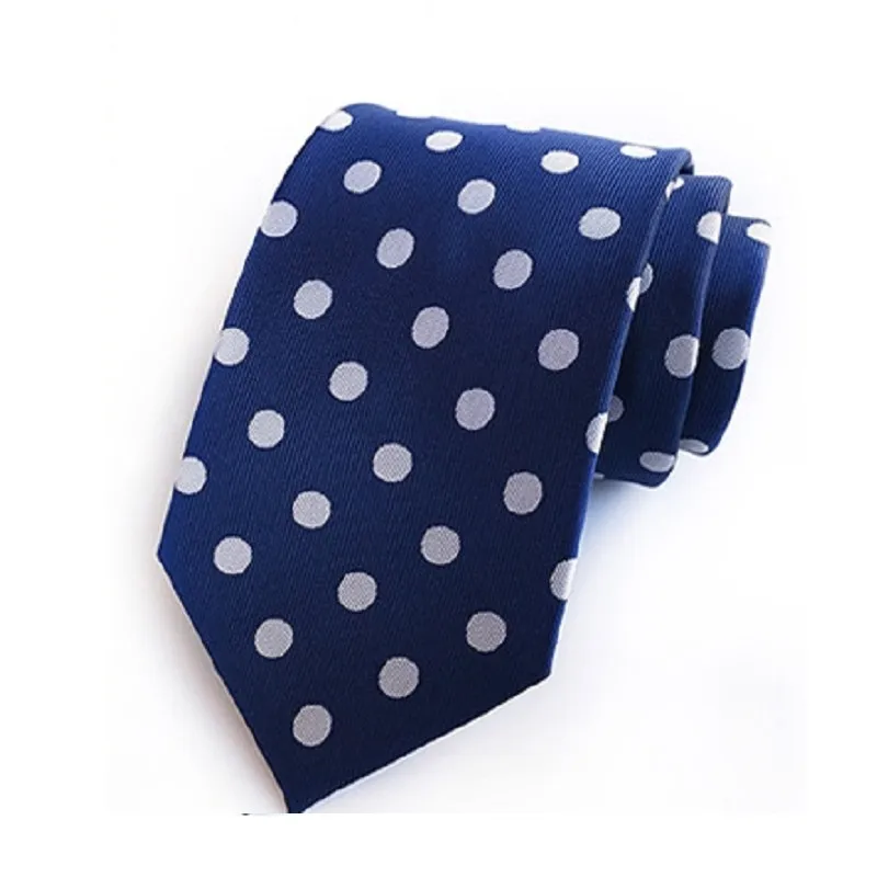 8 см галстук в горошек полиэстер галстуки мужские галстук для деловых мужчин галстуки Ascot рубашка аксессуары красный синий