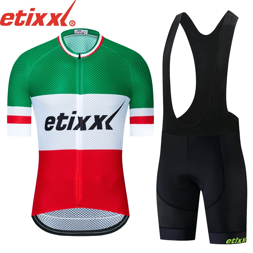 

2019 etixxl Brand Cycling Jersey Set MTB Bicycle Cycling Clothing Breathable Mountian Bike Clothes Maillot Roupas Ciclismo