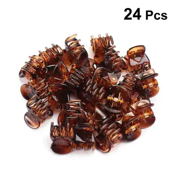 

24pcs Hair Jaw Clips Chunky Hair Claws Jaw Clips Claw Clips Octopus Clip Coffee Color Makeuop Tool Drop Shipping