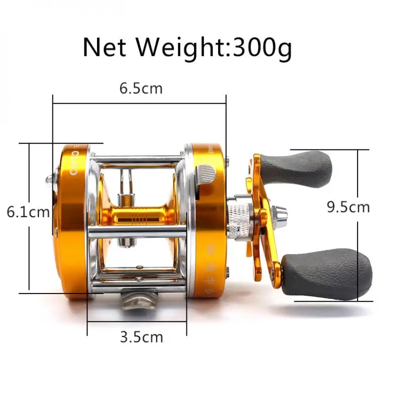 Цельнометаллический барабан для рыбалки, центробежная катушка, механическая двойная тормозная система, 2+ 1BB, троллинг, литье лодок, колесо, L R, ручная, опционально