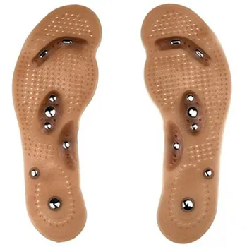

Hot Foot care tool Silicone magnetic insole Foot massage insoles Chinese medicine acupressure insoles Health Shoe/Boots Pads