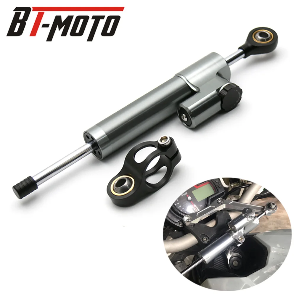 Comprar Amortiguador Universal de aluminio de la motocicleta estabilizador de Control de seguridad para Kawasaki Z300 Z250 Ninja 250R 300R ER6N EX300