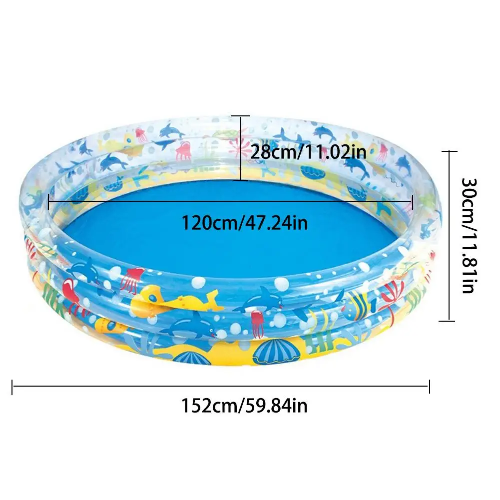 152*30 см бассейн детский надувной морской бассейн жесткий резиновый круглый детский надувной бассейн для детей