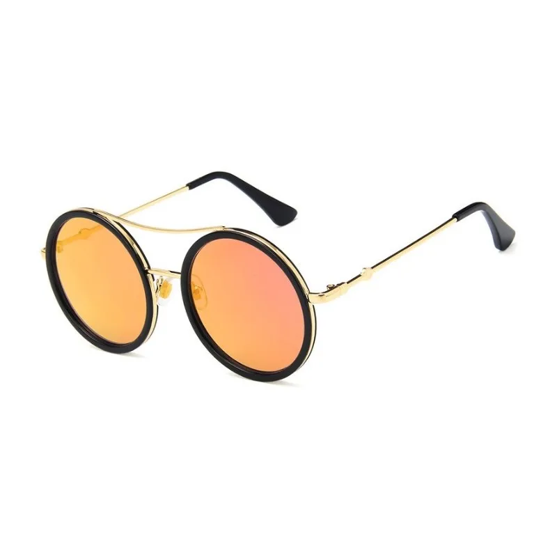 Luxury Round Two Tone Sunglasses For Ladies Sexy Classy Fashion Sun Glasses Stylish Designer Brand Eyewear oversized sunglasses Sunglasses