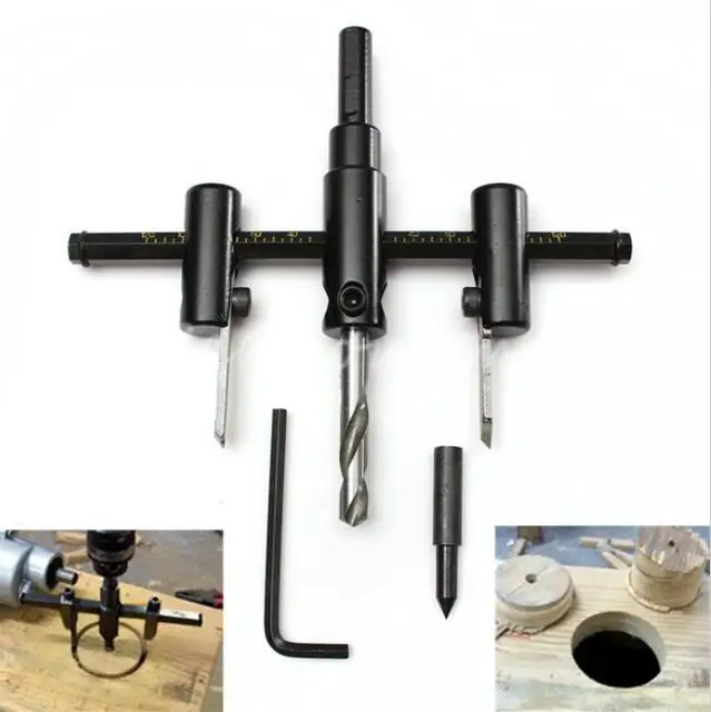 1pcs 30 120mm Adjustable Circle Cutter Drill Bit Kit Metal Wood Twist