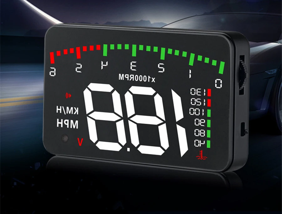 Универсальный, оптический дисплей HUD головной дисплей скорость автомобиля HD Проекционный проектор черный Mointor Автомобильная электроника A900