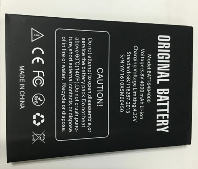 

3.8V batteries Rechargeable Li-ion Li-polymer Built-in lithium polymer battery for DOOGEE X5 MAX Pro x5max BAT16484000