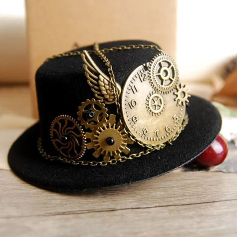 

Party Decoration Accessories Performance fashion show small gear hat women hair accessories