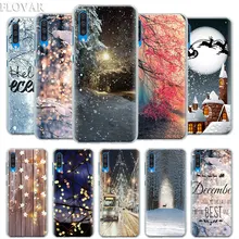 Пейзаж Зима светильник снег чехол КРЫШКА ДЛЯ samsung Galaxy A30 A40 A50 A70 A6 A8 плюс A7 A9 M30 чехол для телефона Coque