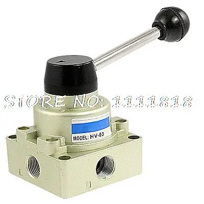 

HV-03 Pneumatic Air Flow Control 3 Positions 4 Ways Hand Lever Valve