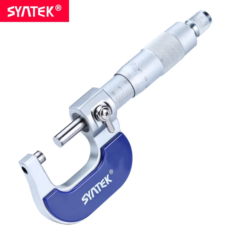 Микрометр Syntek 0 25 4 мм 1 дюйм диапазон 01 промышленный измеритель толщины стен высокоточный металлический