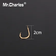 Mr. Charles 50 шт. рыболовные крючки новые золотые уличные рыболовные крючки инструмент с качеством рыбалки