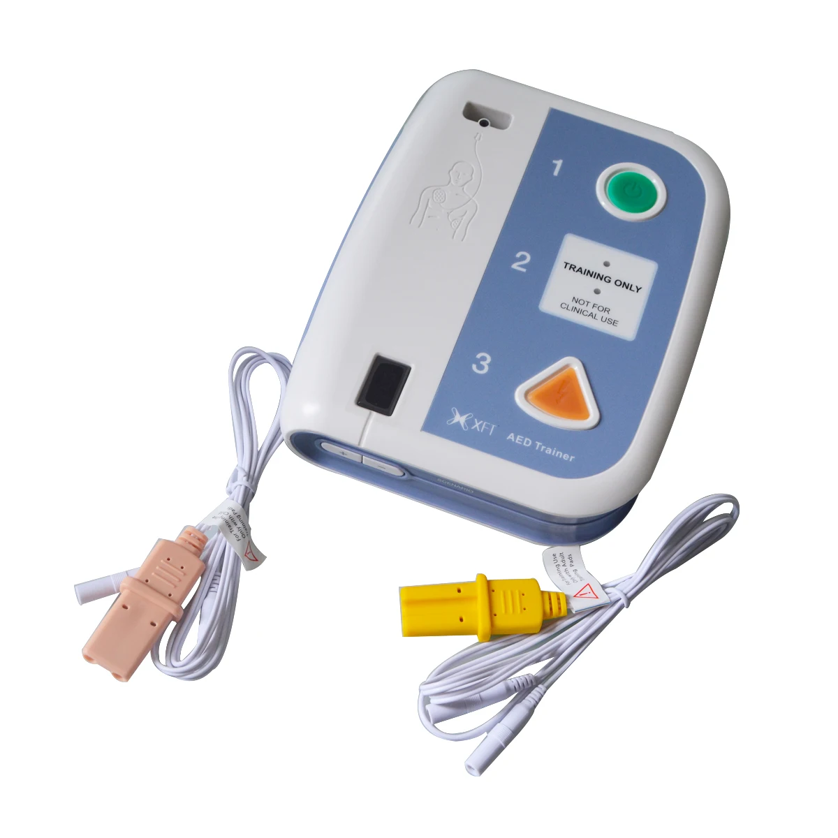 1 комплект Автоматизированный внешний дефибриллятор+ 2 шт CPR маска аварийный AED учебная машина для первой помощи на польский и английский