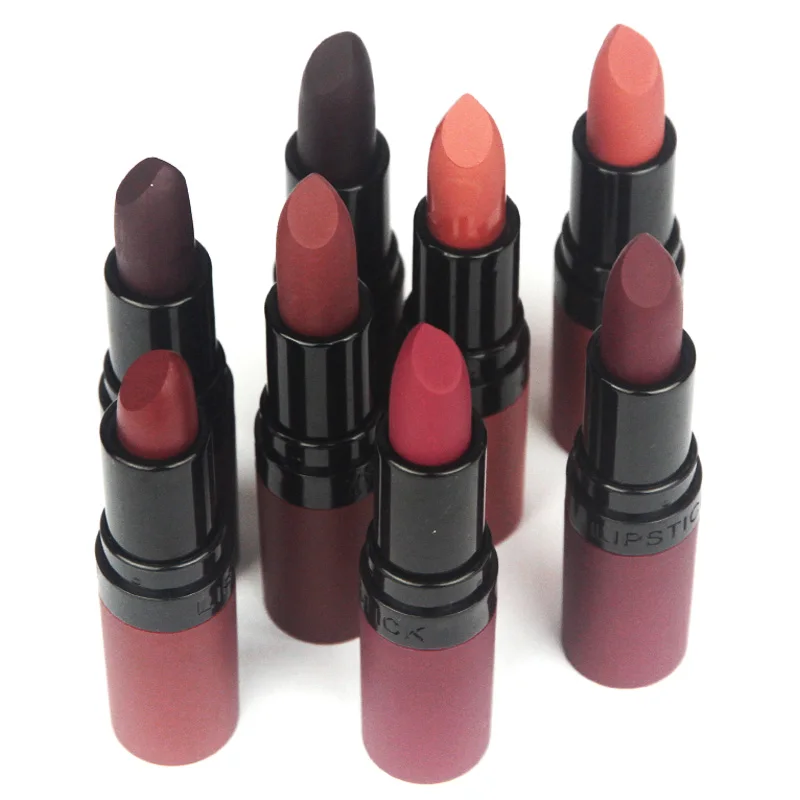 

ZD 24Pcs Smooth Matte Lipstick Sexy Brown Red Lips Tint Makeup Pigment Long Lasting Moisturizing Lip Stick Cosmetics L067B-48M