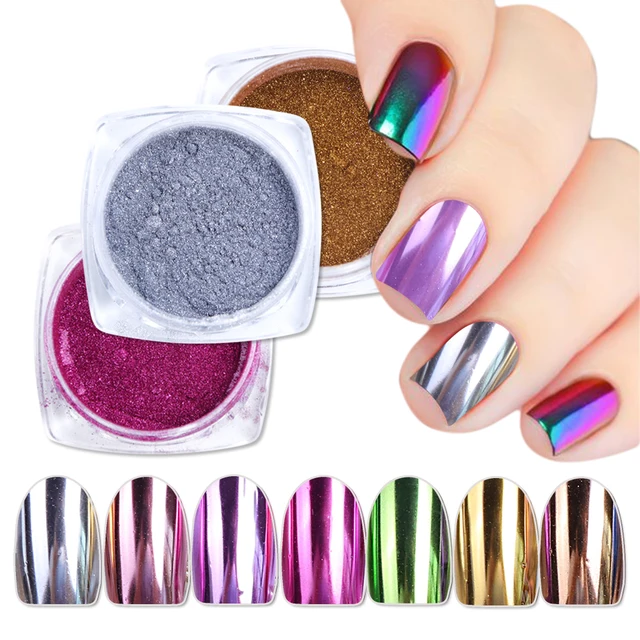 1pcs Magic Mirror Nail Dip Powder Dust Dipping Chrome Glitters Shiny UV