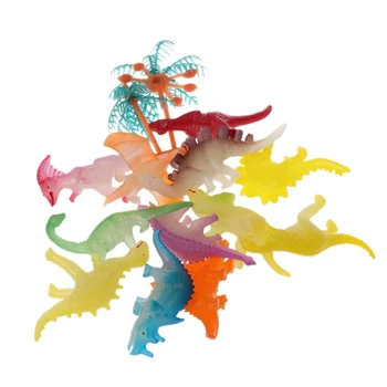 

12pcs Glow In The Dark Toy Luminous Jurassic Dinosaur Toy Simulation Toys Kids Gift