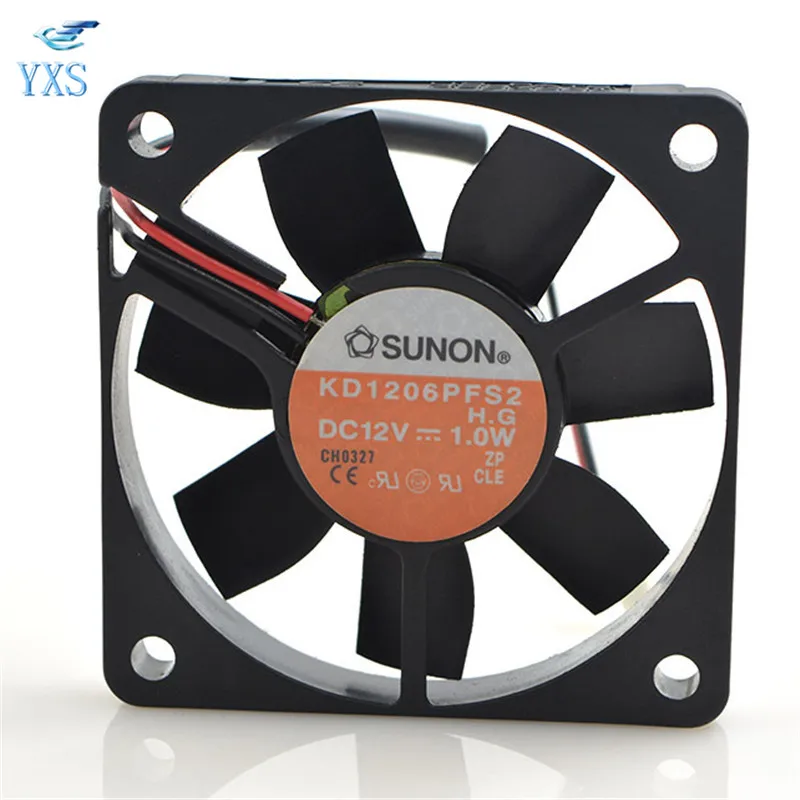 6 см 6010 60x60x10 мм DC 12 В 1 0 Вт 0.08A KD1206PFS2 Ультра тихий зарядное устройство источник
