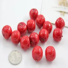 10 adet simülasyon modeli mini yapay meyve ve sebzeler dekoratif Simülasyon meyve kompostosu kırmızı apple Yaklaşık 2 cm