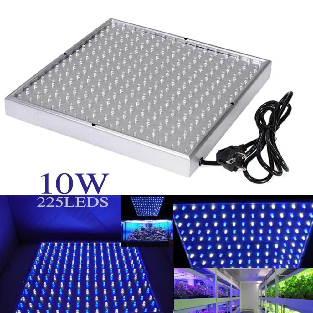 

Quad-band 225 LED Grow Light Panel Hydroponic Plant Growing Lamp Blue & White
