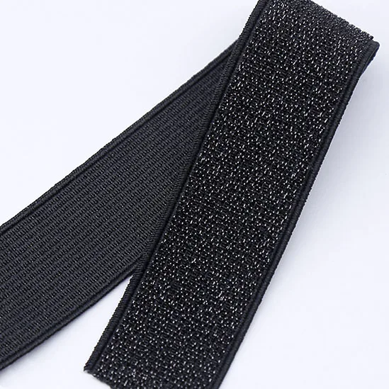 Стиль 2 ярдов 3 см Украшенная блестящая черная/Серебристая/Золотая эластичная лента для шитья эластичная лента для швейных аксессуаров