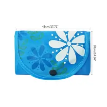 1 шт. Портативная сумка из ткани Оксфорд, складная сумка для покупок, Экологичные многоразовые сумки 45x38 см/17,71x14,96 дюйма