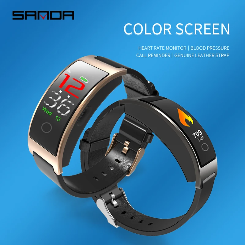 Luxury Brand Smart Watch Calorie Step Sport Bracelet Sleep Heart Rate Monitor Smartwatch Ladies Wristwatch Led Watches relogio