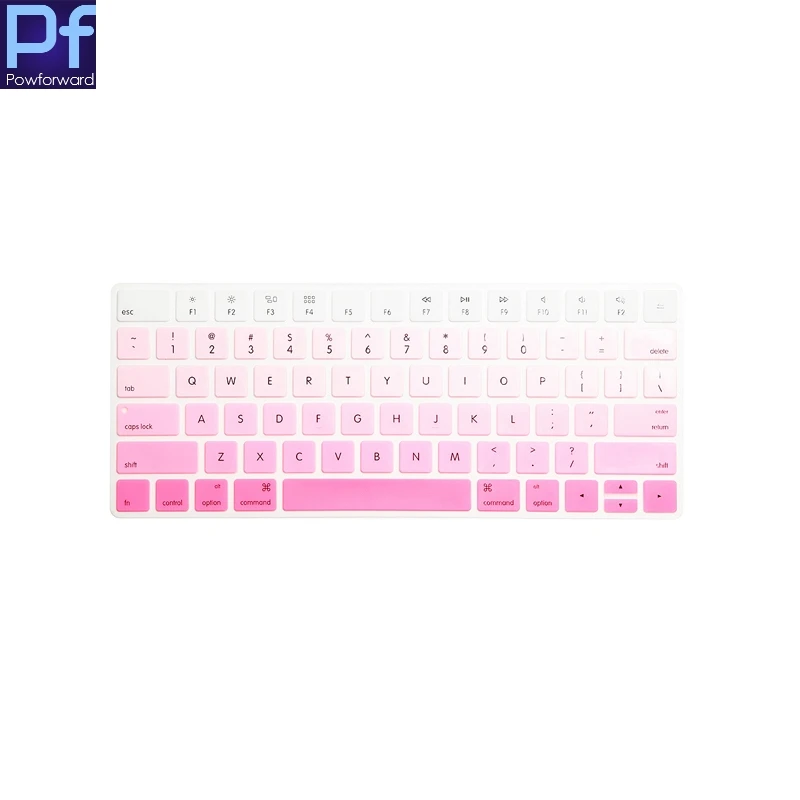 

For iMac PC Computer English Letter Magic 2 Bluetooth Keyboard Cover 2017 new US EU/Euro Silicone Magic Keyboard Protector Cover