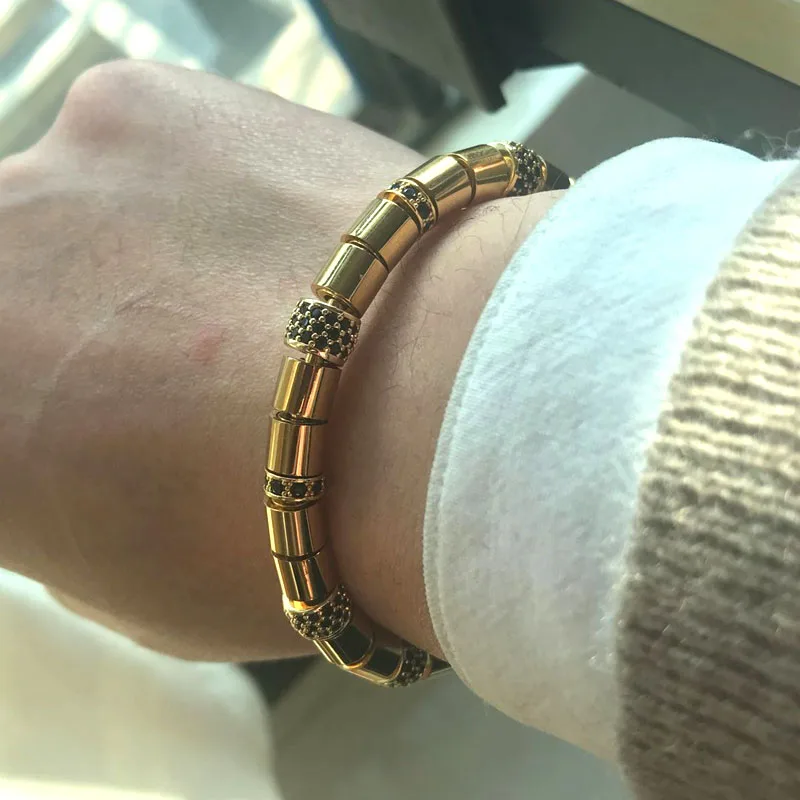 Женский браслет с бусинами Nine forever из нержавеющей стали|bracelets & bangles|bangles for womensteel