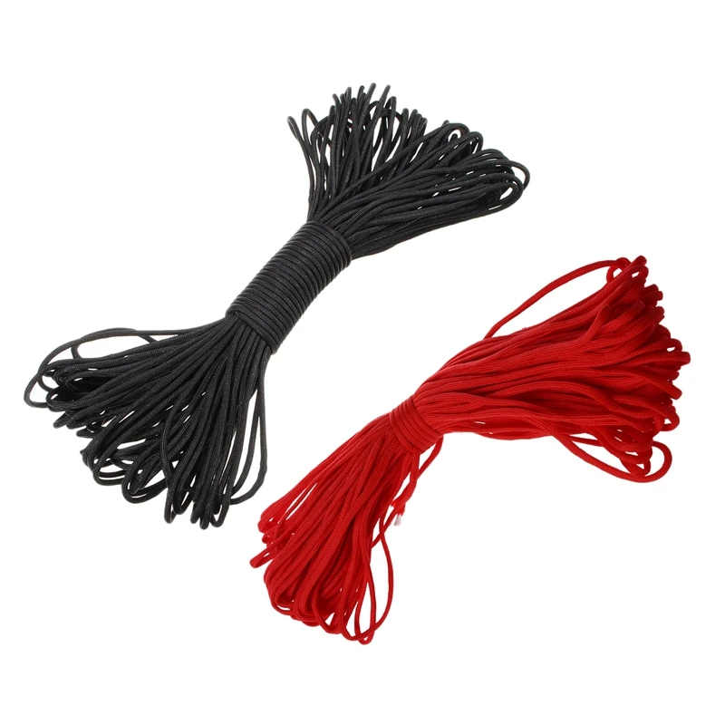 100 Ft 550 حبل مظلة للنجاة الحبل المظلة حبل-أسود و 100ft 7 ستراند 550 بقاء Bushcraft Paracord المظلة الحبل Lanya 100 Ft 550 حبل مظلة للنجاة الحبل المظلة حبل-أسود و 100ft 7 ستراند 550 بقاء Bushcraft Paracord المظلة الحبل Lanya