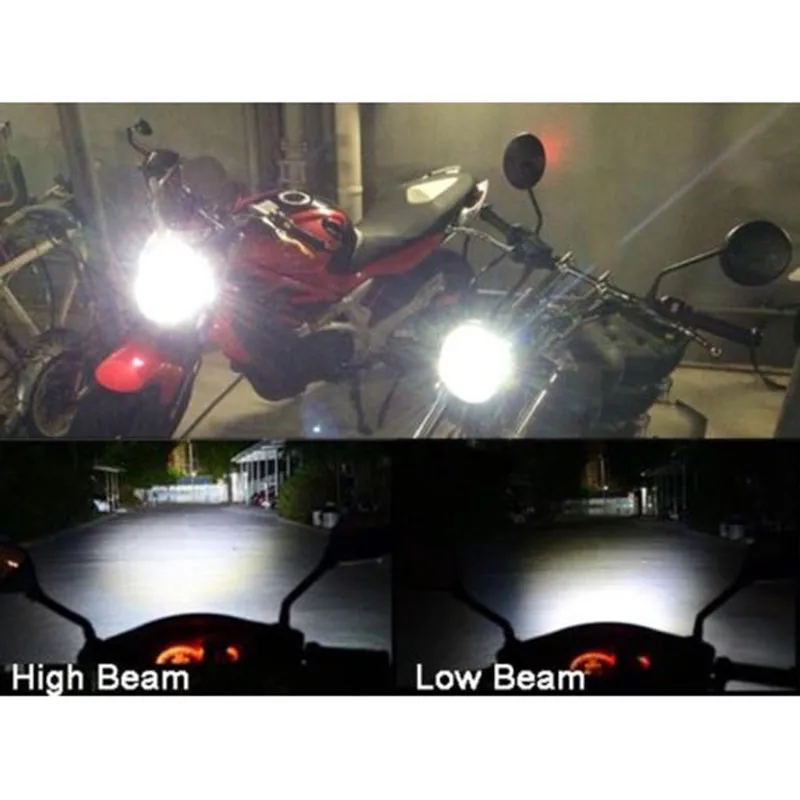 JX-LCLYL 12V BA20D H6 80W LED Headlight Fog Light DRL Bulb Motorcycle Bike Moped ATV