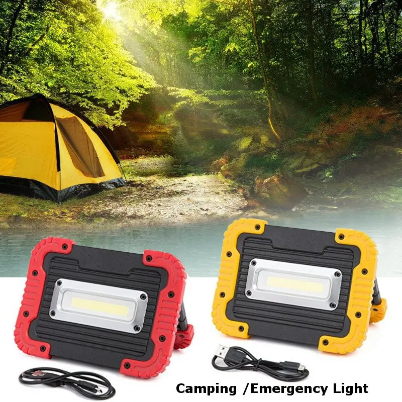 

10W COB Rechargeable 3 Modes Portable LED Spotlight LED Flood Light Rechargeable Camping Emergency Work Lamp For Fishing 5V