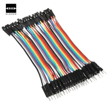 Favorable Electrical Durable reusable 40pcs 1-pin 10cm 2.54mm Male To Female Breadboard Jumper Wire Cable For Arduino Jump Wire
