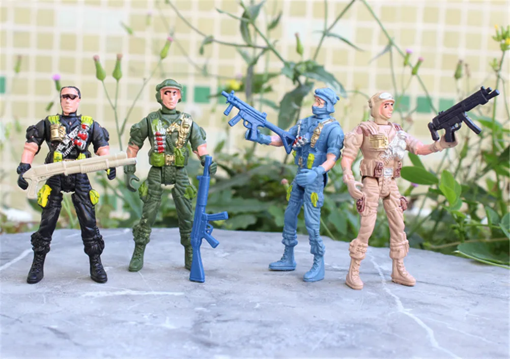 9 см подвижные солдатские игрушки Военная песочница модель игровой набор спецназ