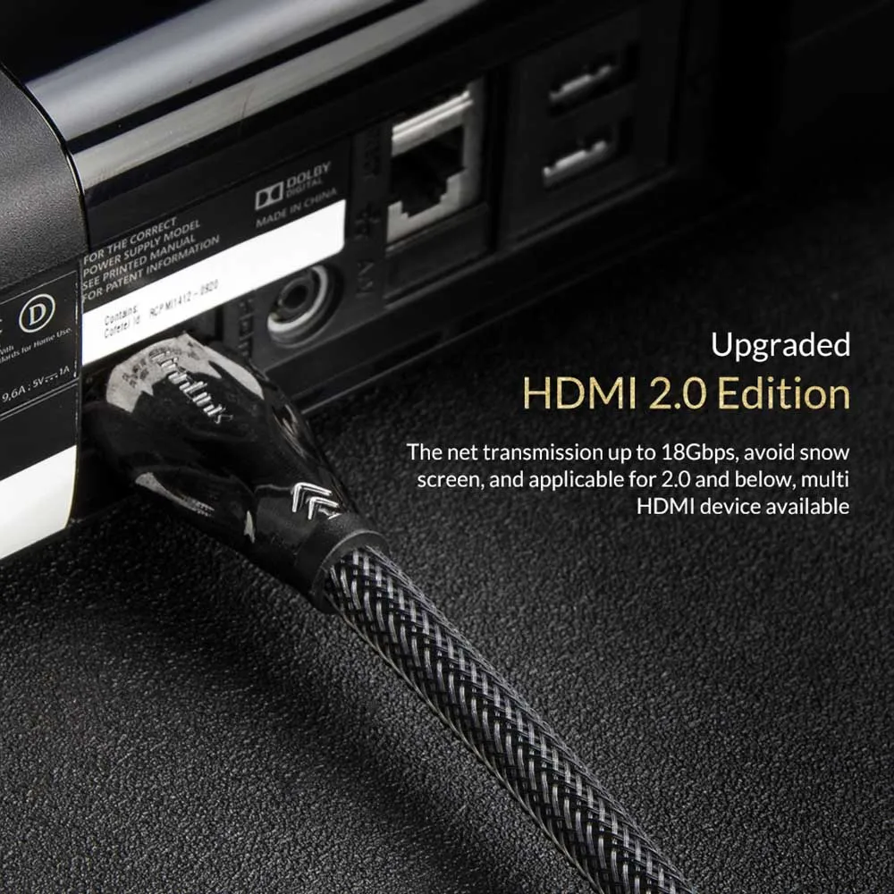 Кабель Unnlink HDMI 2,0 3 м 5 м 10 м 15 м 4 к@ 60 Гц HDR HDCP 2,2 для проектора переключатель разветвитель PS4 светодиодный tv MI Box S один компьютер