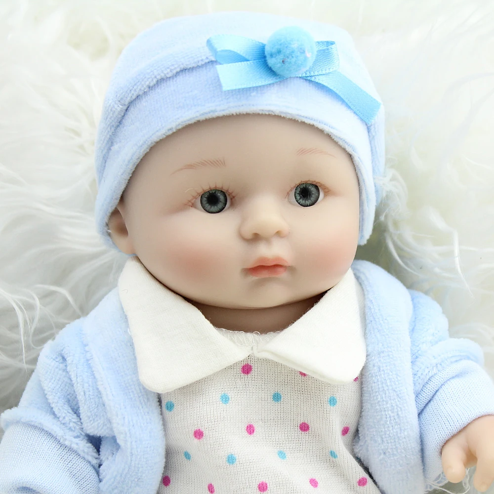 NPKDOLL Mini Reborn Baby Doll полностью силиконовые куклы классические игрушки реалистичные