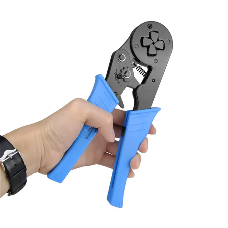 

LXC8 16-4 12-6 AWG 4-16mm2 Mini Design Self-adjustable Terminals Crimping Pliers For Wire Ferrules,End Sleeves Blue Hand Tools
