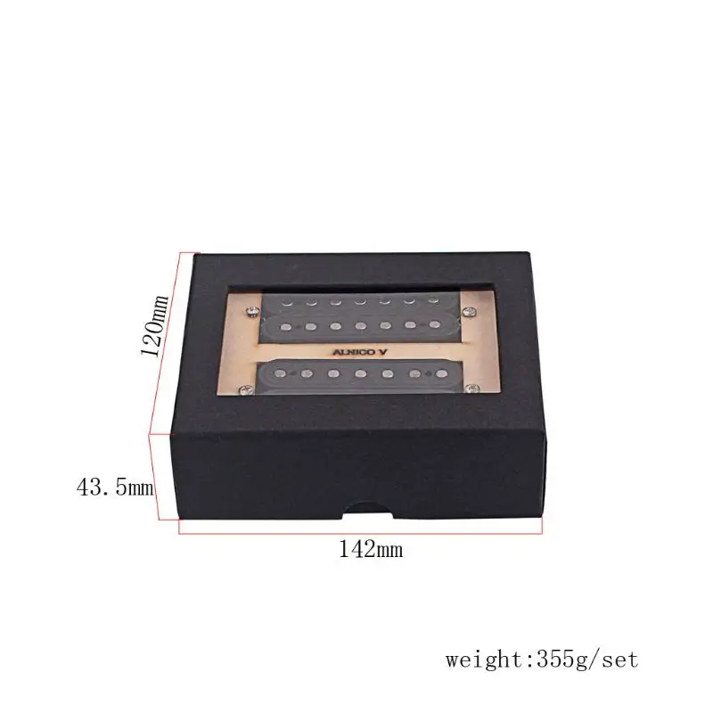 

7 strings fiber alnico V neck and Bridge Guitar Pickup Humbucker Pickup