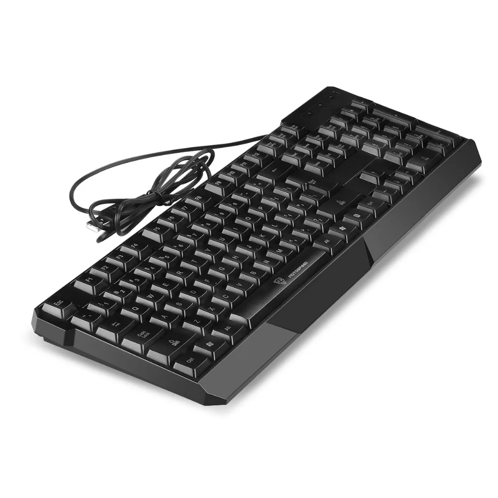 MotoSpeed K70 7-Цвет ful Подсветка компьютер Teclado USB 104 ключи Gaming Keyboard мембраны keybs Черный отправить с коробкой