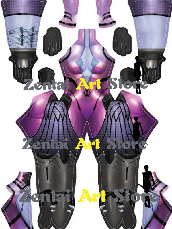 

Custom Made 2019 Newest Widowmaker Costume Game Girl Cosplay Costume Spandex printing Zentai Superhero Bodysuit Widowmaker Suit