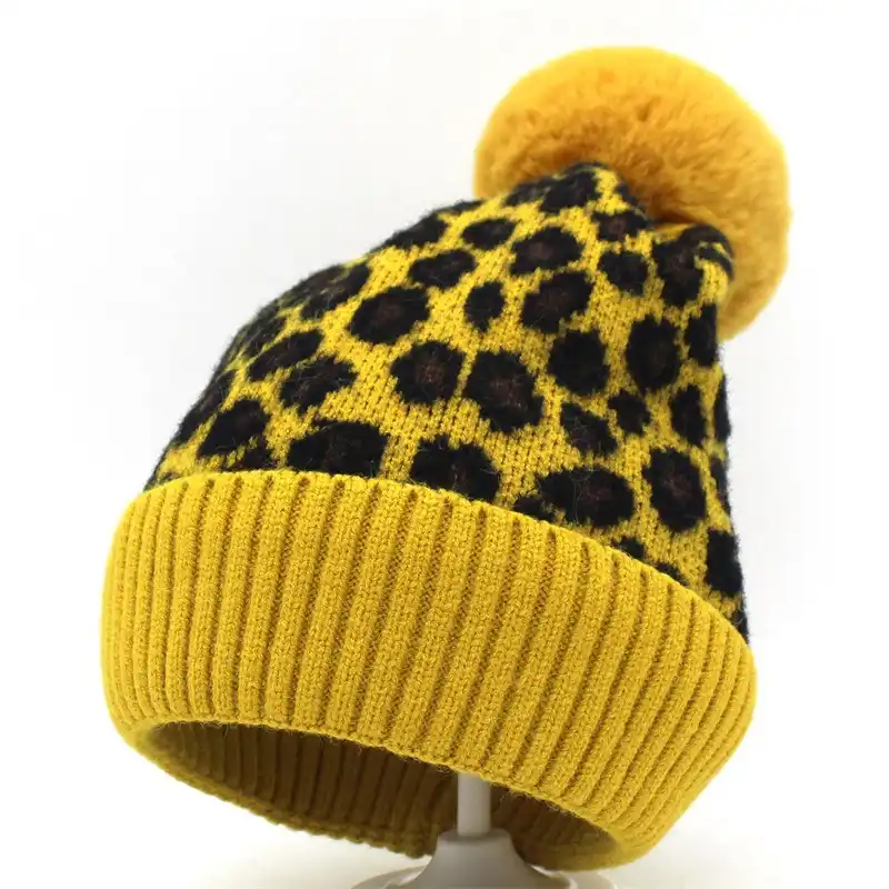 kids yellow winter hat