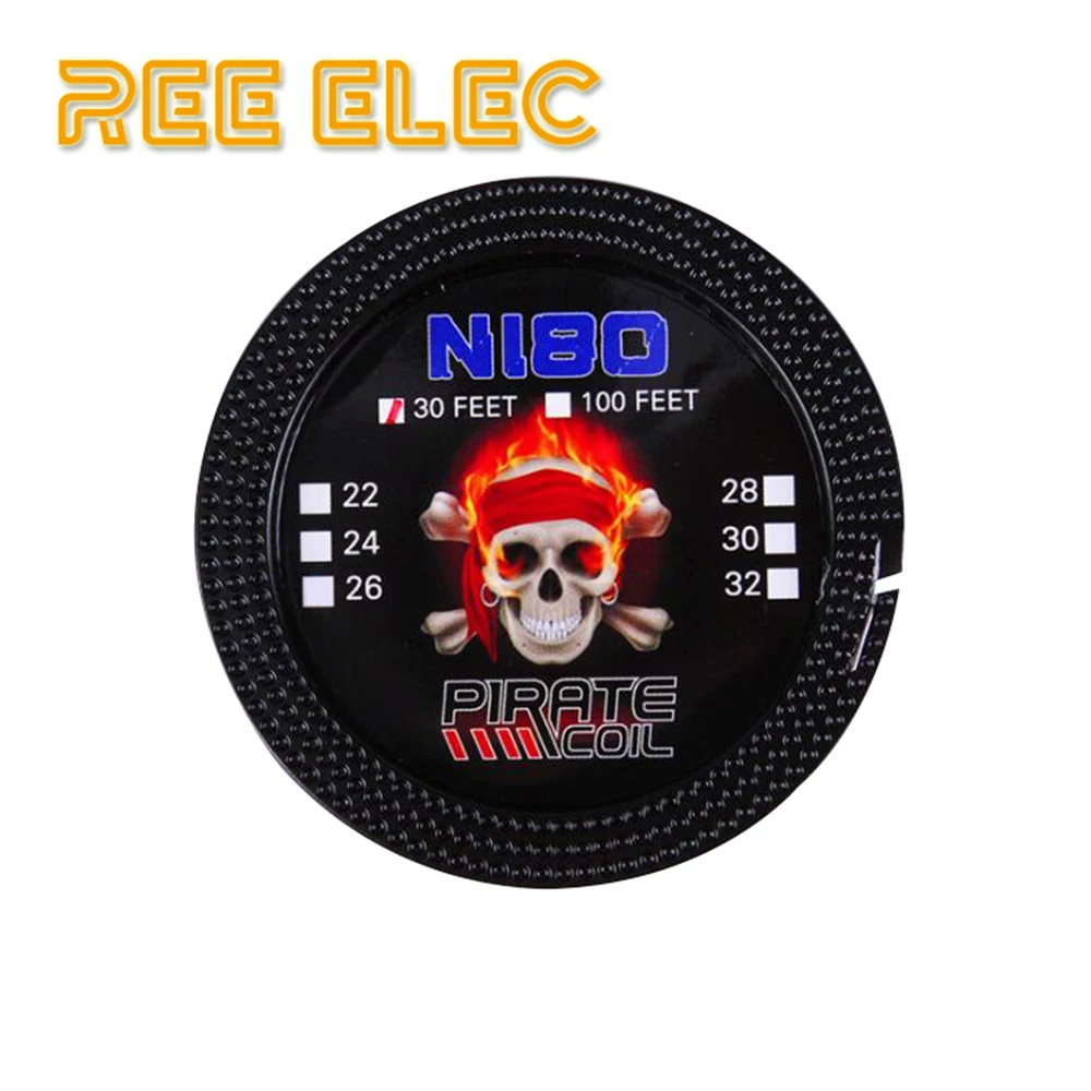

Ni80 Heating Wire 30 feet/roll 18/20/21/22GA Nichrome Resistance Wire For RDA Atomizer E-Cigarette Accessory Heating Wires