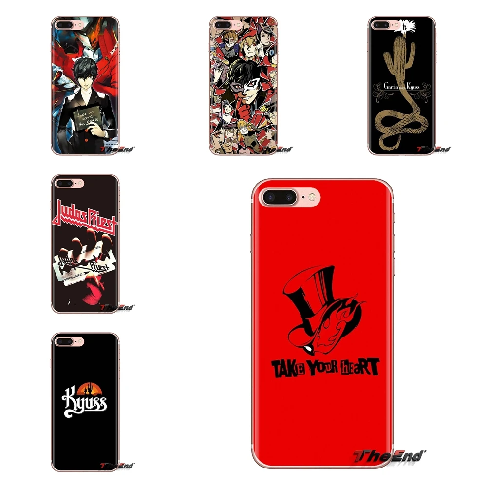 Мягкие прозрачные чехлы Judas Priest Kyuss Persona 5 P5 для Samsung Galaxy J1 J2 J3 J4 J5 J6 J7 J8 Plus 2018 Prime 2015 2016
