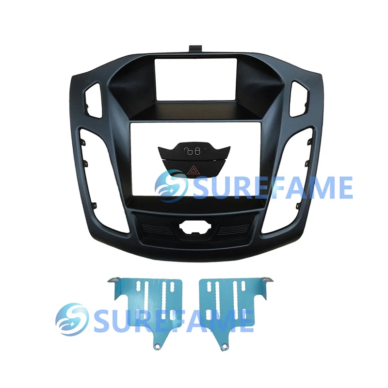 Двойной Din Автомобиль Радио Рамка для Ford для фокуса, C-Max 2010+ с выключателем тире отделка комплект переходная пластина DVD стерео панель адаптер