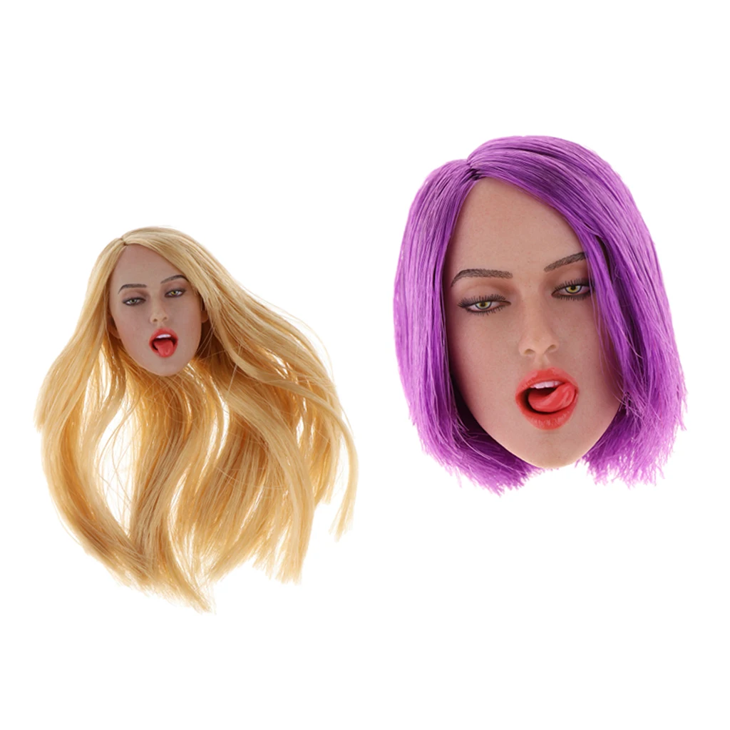 1/6 Scale Seamless European Shape Body Big Busts Carving Head Sculpt Model for 12'' TTL Enterbay /Kumik  Dolls Parts