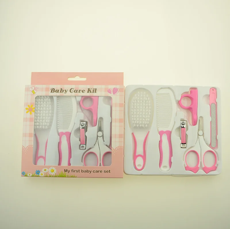 6 шт., детский набор для ухода за новорожденными, маникюрная щетка для волос, детский набор для ухода за волосами