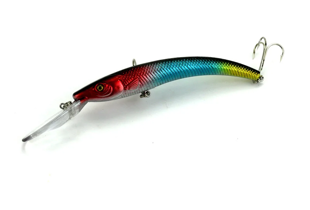 Dop Ship 1PCS 15.5cm 16.3g Wobbler Fishing Lure Big Crankbait Minnow Peche Bass Trolling Artificial Bait Pike Carp lures