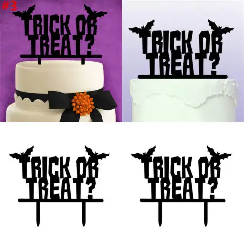 Faroot Acrylic Mixed Shape Halloween Cake Toppers Wedding
