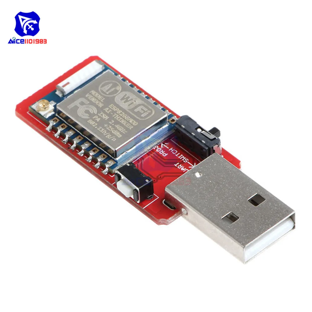 

USB to ESP8266 ESP-07 Wi-Fi Module Built-in Antenna to TTL Driver Module CH340G Wireless Development Board Module for Arduino