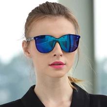 Поляризационные солнцезащитные очки "кошачий глаз" longkeader для мужчин и женщин, зеркальные солнцезащитные очки для вождения, очки для ночного видения, UV400, gafas de sol mujer